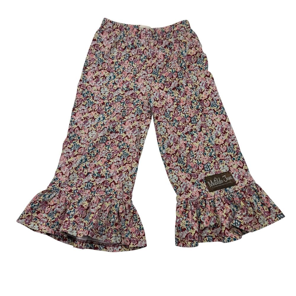 Matilda Jane Floral Big Ruffles Pants, Size 2